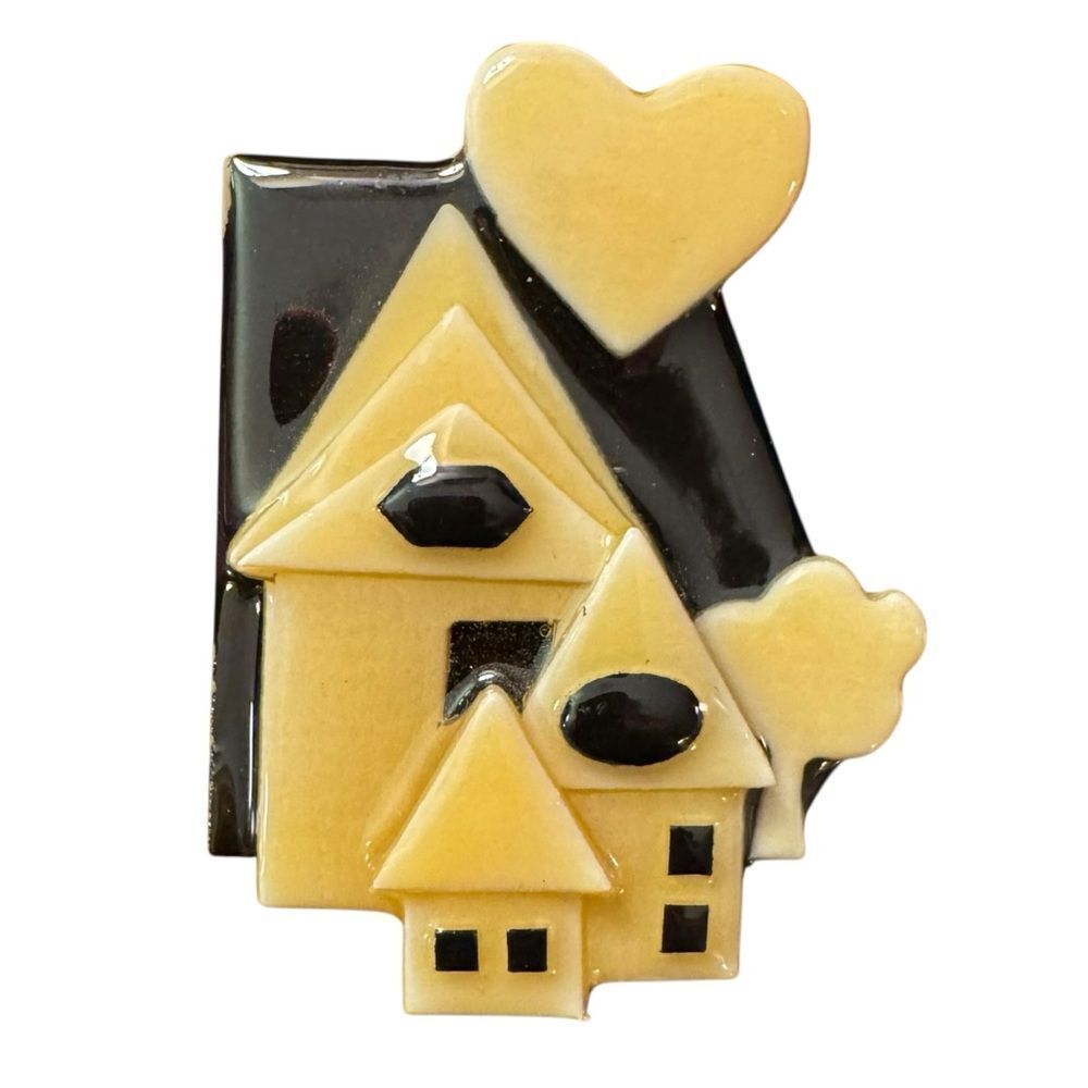 Vintage House Pins by Lucinda Handmade Brooch